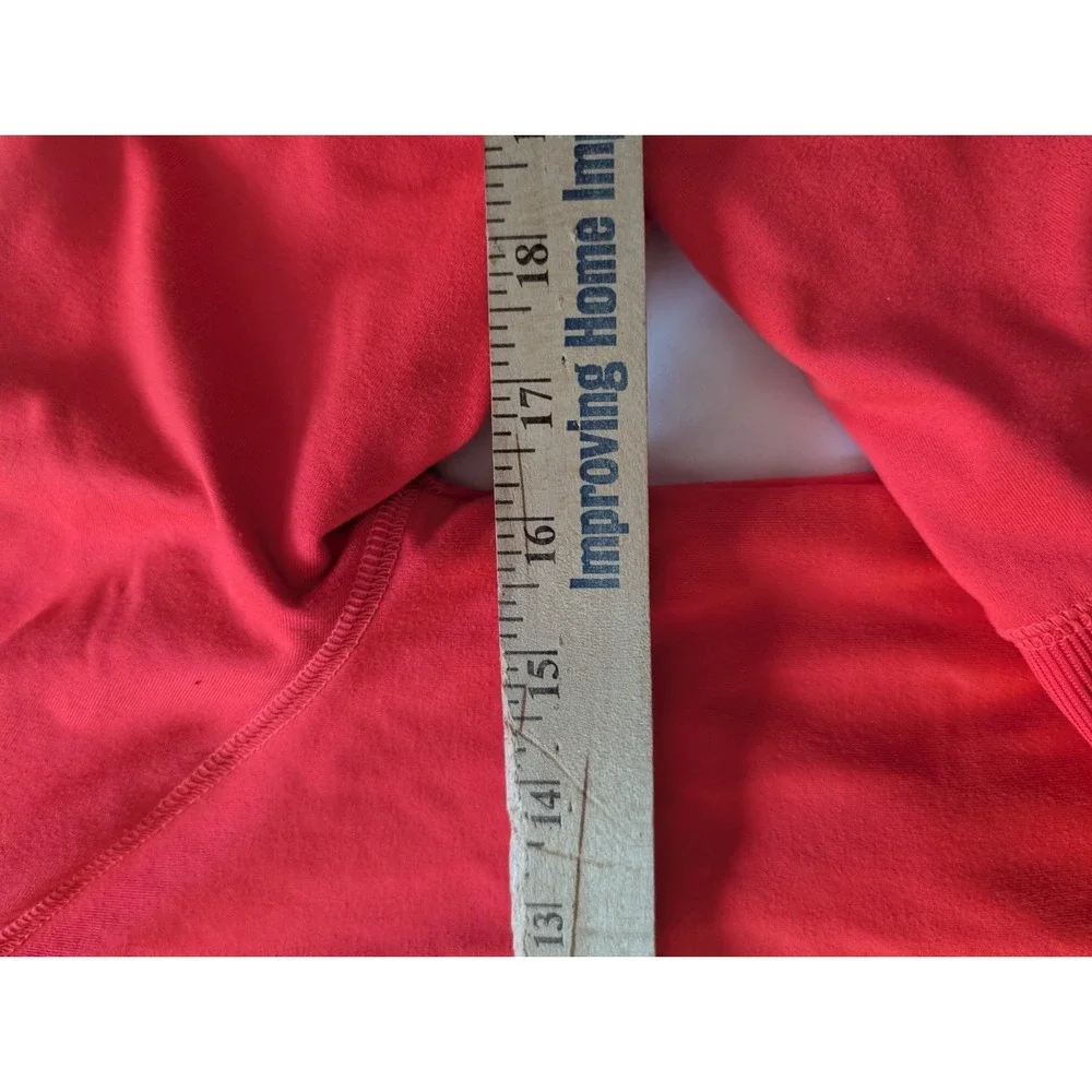 Justice Girls Size 14 Red Full-Zip Softball Long Sleeve Hooded Sweatshirt - Picture 6 of 7
